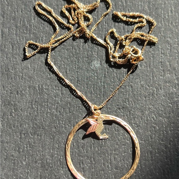 14k gold Dove necklace - Picture 3 of 10